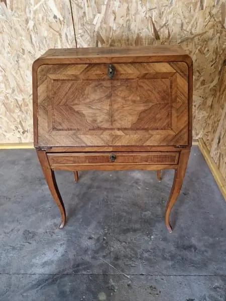 Secrétaire de pente en marqueterie